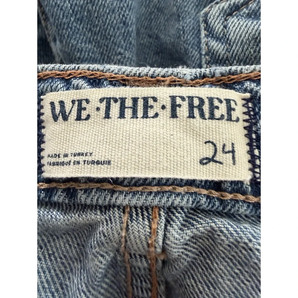 Free People We The Free Tinsley Baggy High Rise Straight Leg Jeans Women's 24